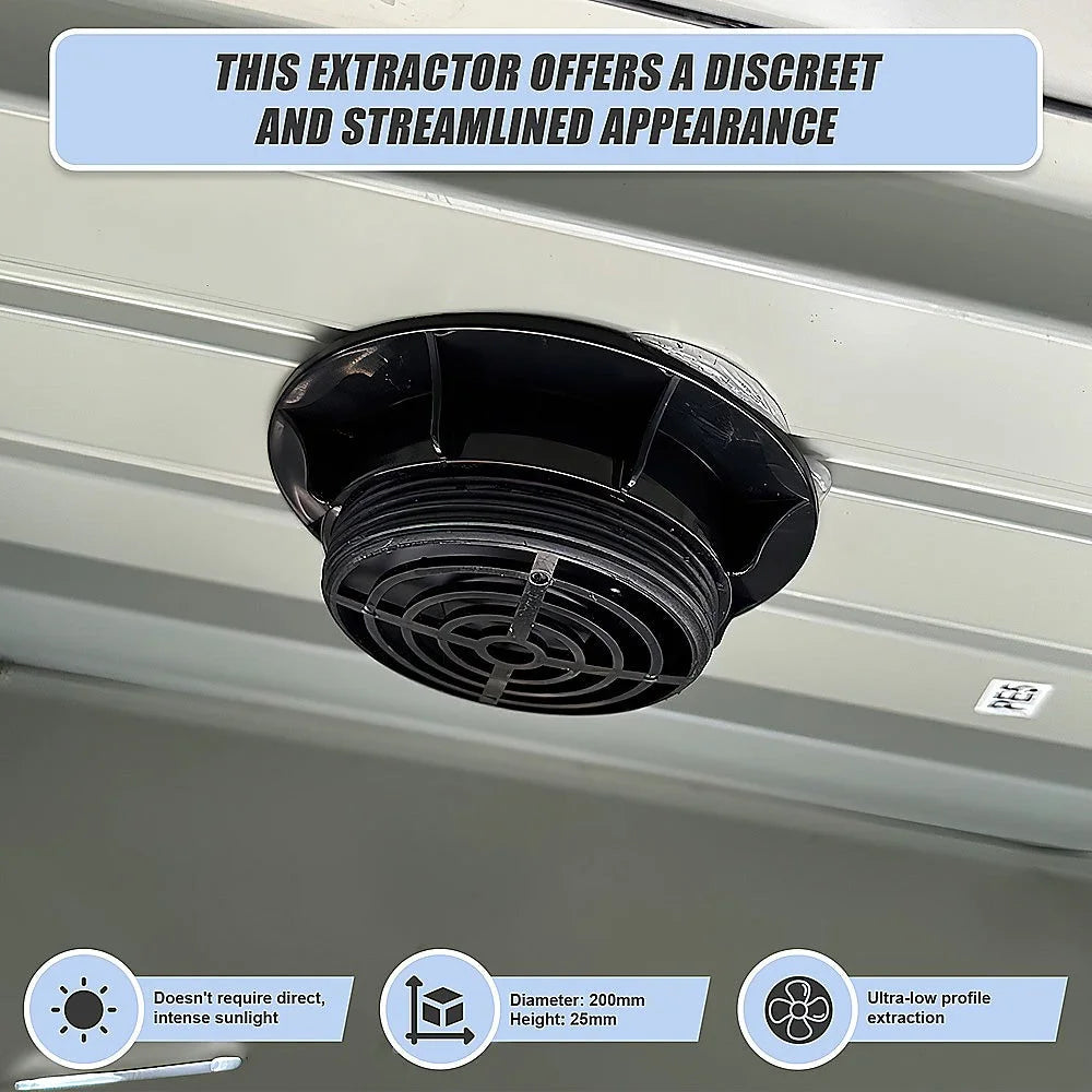 Solar Powered Roof Fan Ventilator Loft Vent for Boat RV