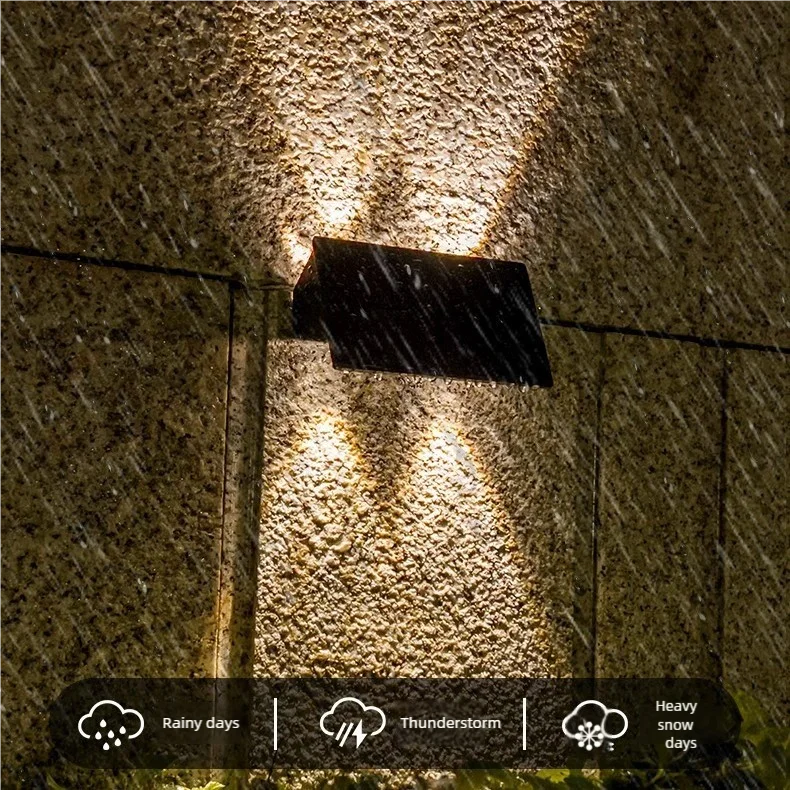 Solar Powered Up and Down Wall Light(colorful light) - Home