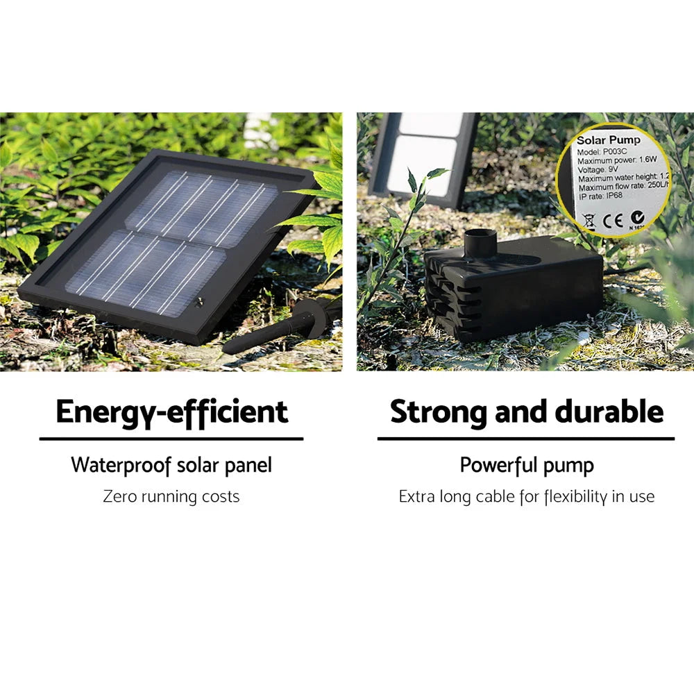 Solar Powered Water Fountain 3 Tier - Ivory - Fountains