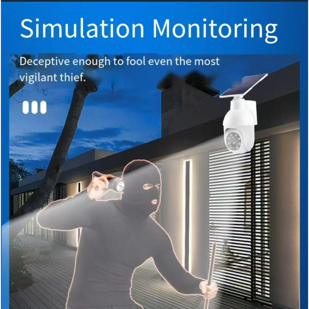 Solar sensor simulation camera light - No real monitoring