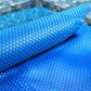 10m swimming pool cover with folded blanket edge and bubble texture