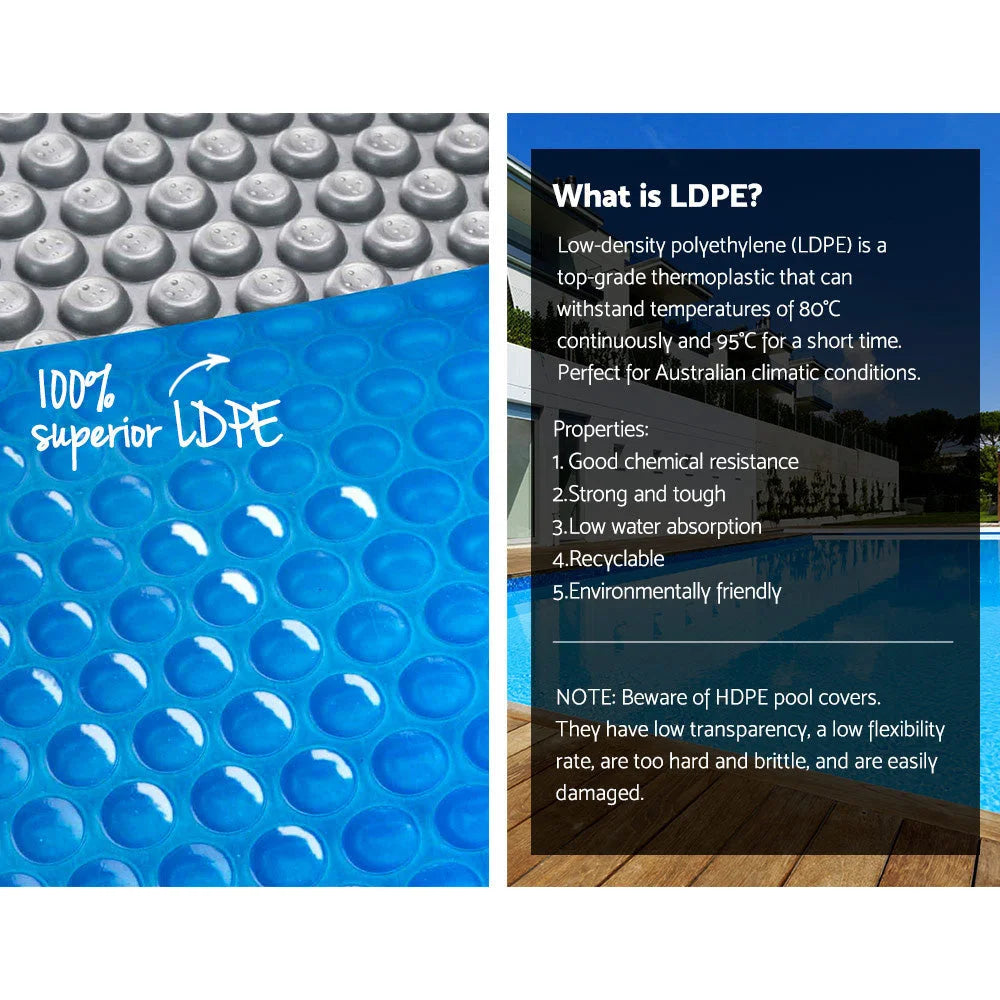 Blue 5x3m swimming pool cover with rectangular pool cover material