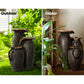 Solar Water Feature with LED Lights 3-Tier 52cm