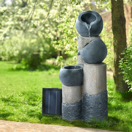 76cm garden fountain with outdoor basin and fitted pump parts