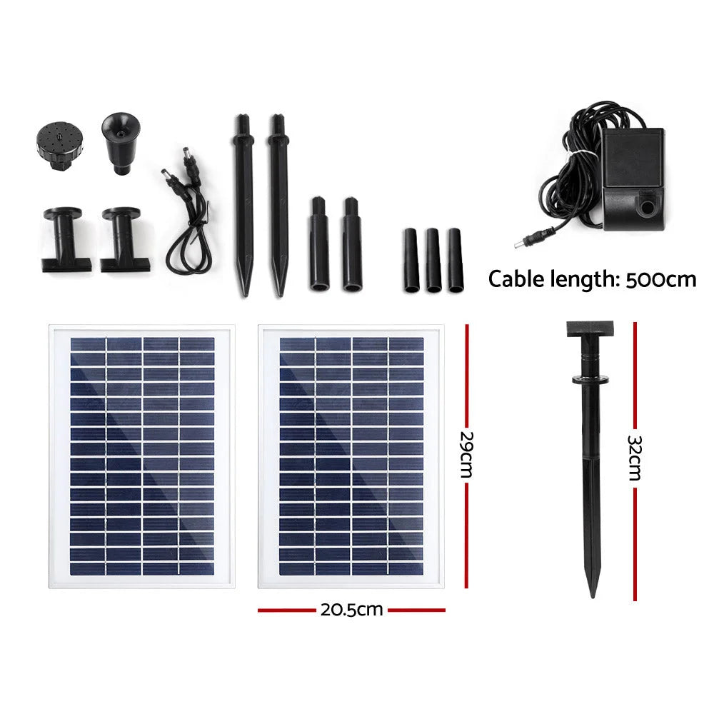 Solar Water Fountain Pump 110 W Outdoor Submersible