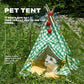 Solid Wood Pet Tent Nest Removable Mattress - Outdoor