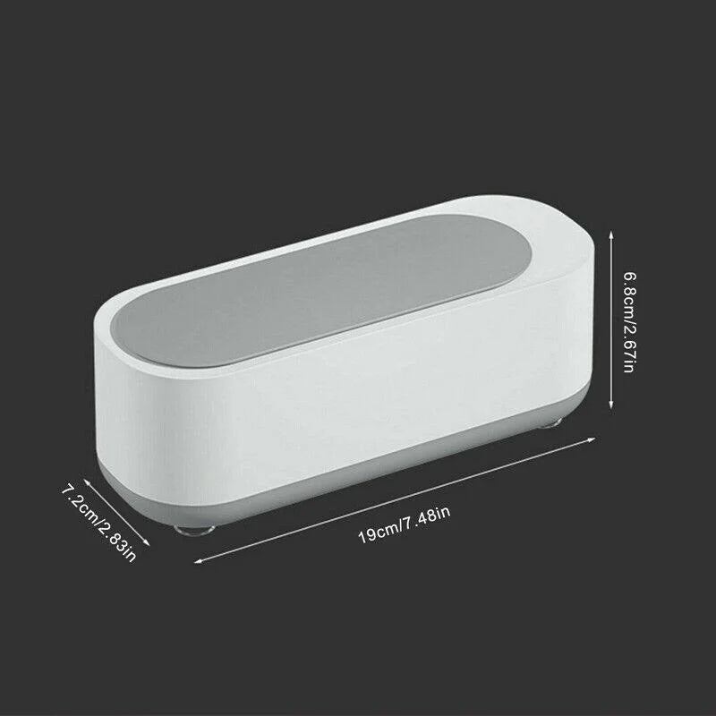 Sonic Wave Jewelry Glasses Watch Cleaner Tank Portable 300ml