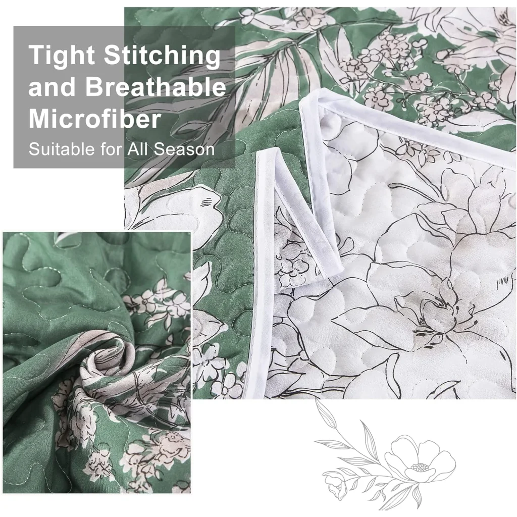 Sophisticated Quilted Coverlet & Pillowcases Set - Elevate