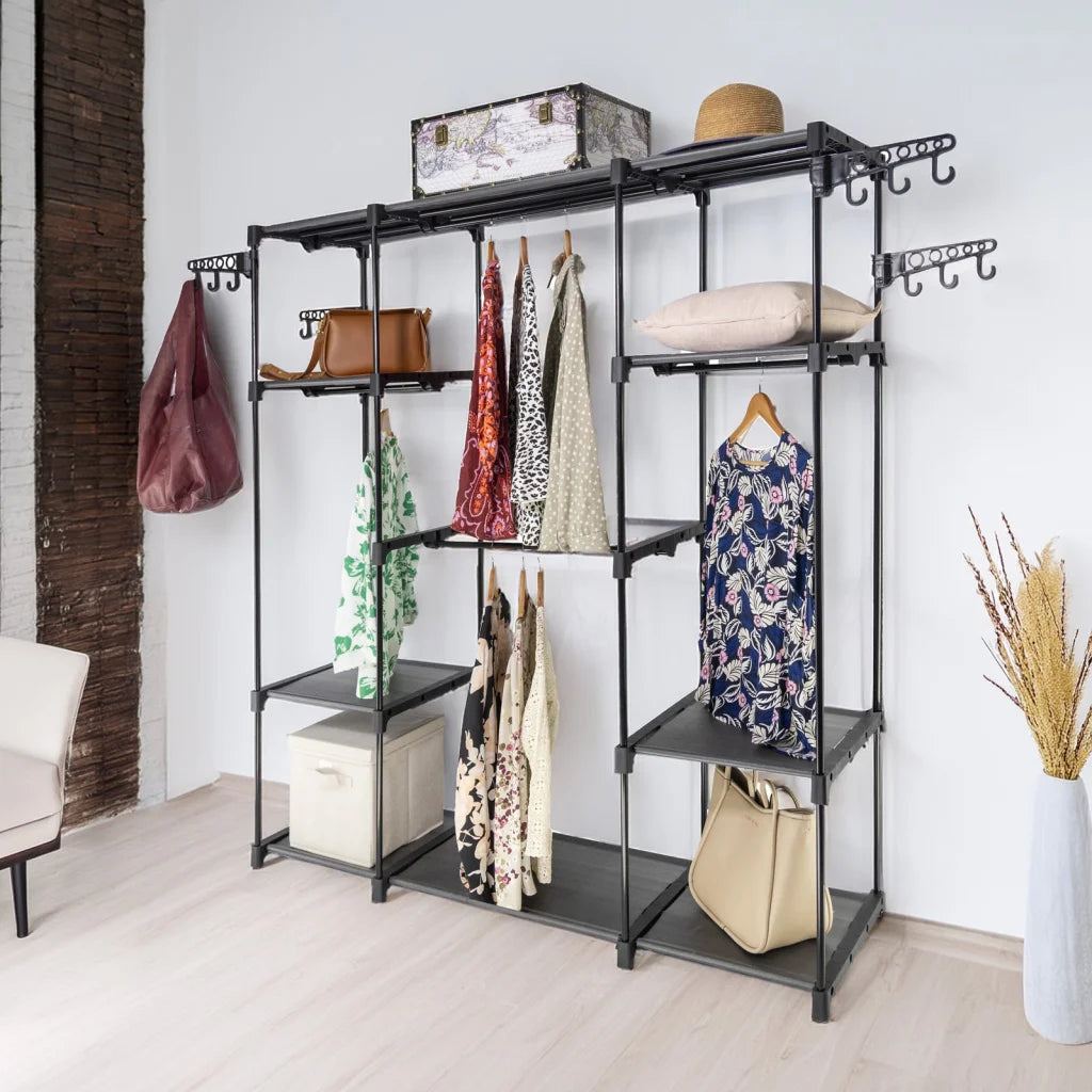 Sorti Freestanding Portable Closet Metal Wardrobe Garment