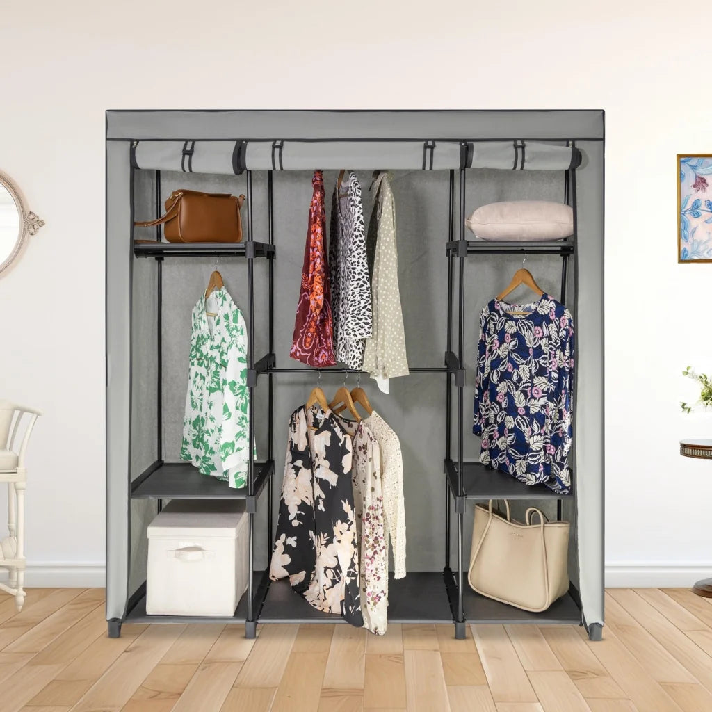 Sorti Freestanding Portable Closet Metal Wardrobe Garment