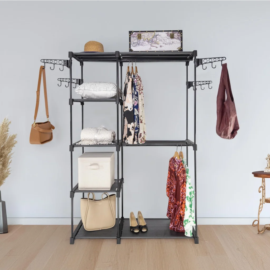 Sorti Freestanding Portable Closet Metal Wardrobe Garment