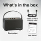 SoundTec Retro Bluetooth Boombox Black audio video speakers 497