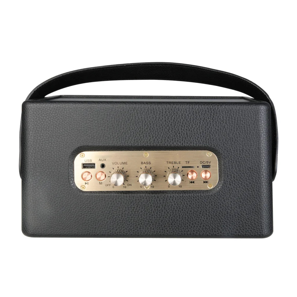 SoundTec Retro Bluetooth Boombox Black audio video speakers 928