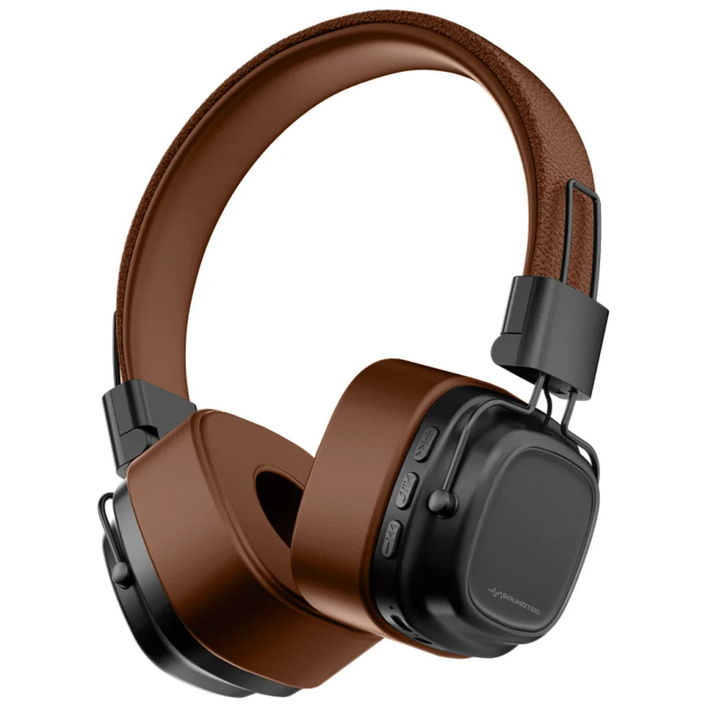 Soundtec Wireless On-Ear Headphones Brown - Electronics >