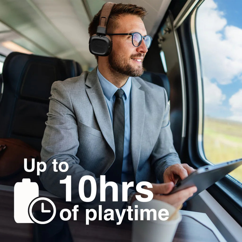 Soundtec Wireless On-Ear Headphones Brown - Electronics >