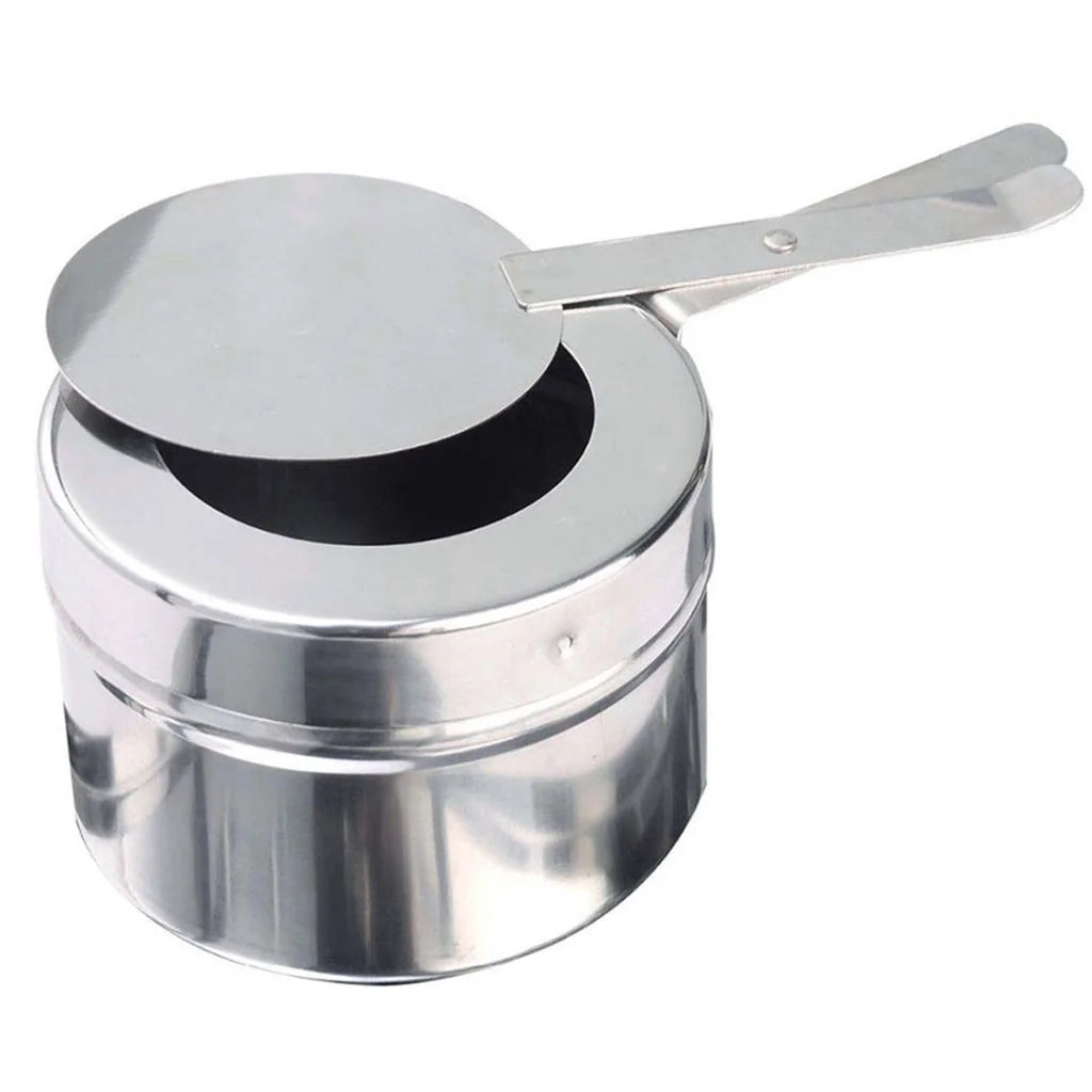 Soup Warmer Premium 9L Rectangular Stainless Steel Roll Top Chafer Chafing Dish with Glass Visual Window Lid