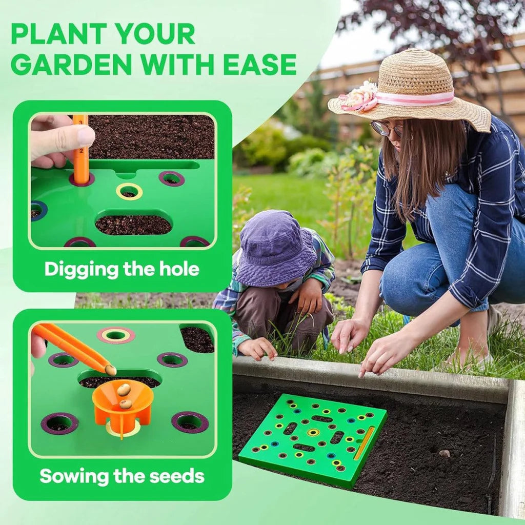 Sowing Templates Square Seed Spacing Gardening Planting