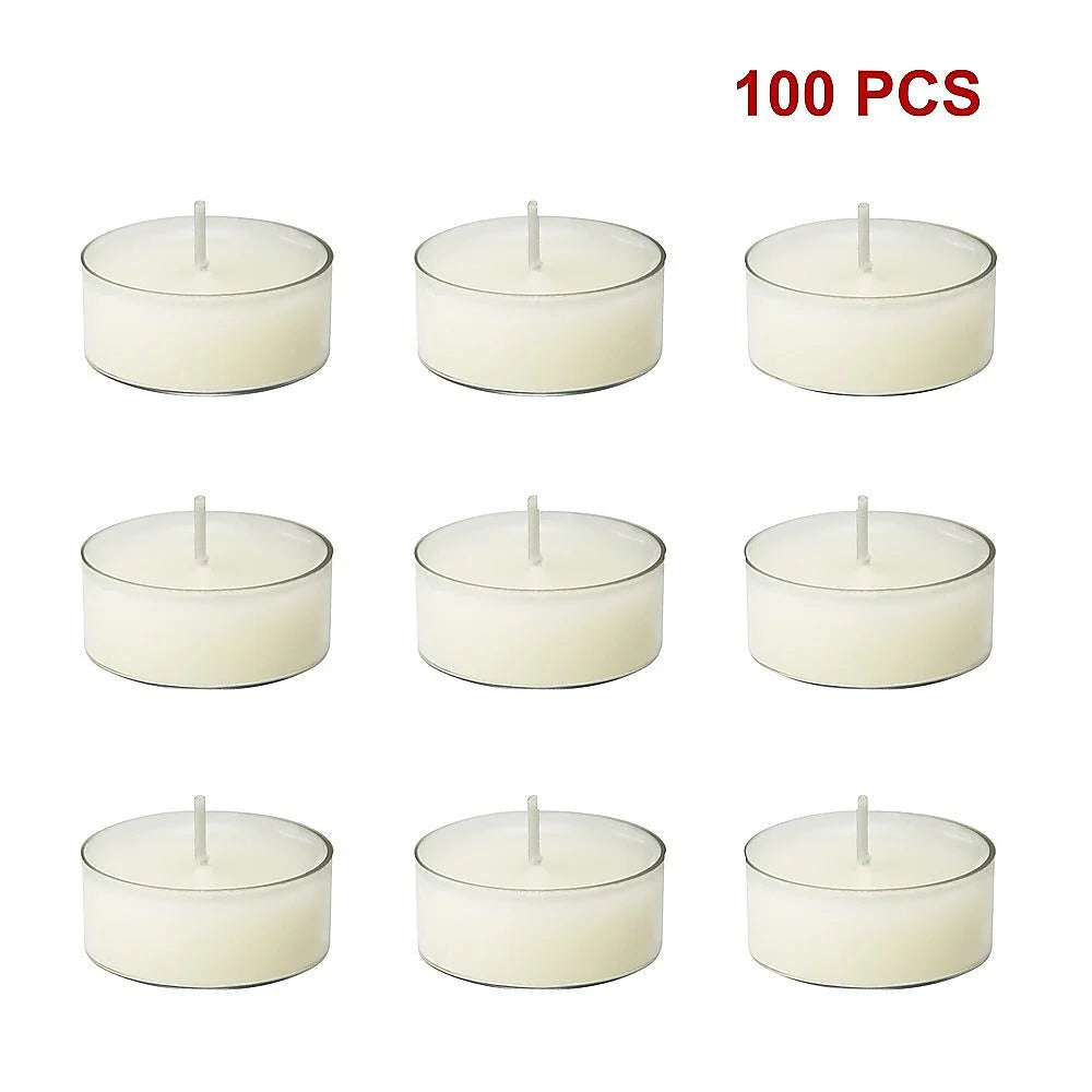 Soy Wax Tealight Candles Bulk Buy Unscented (100pc per set)