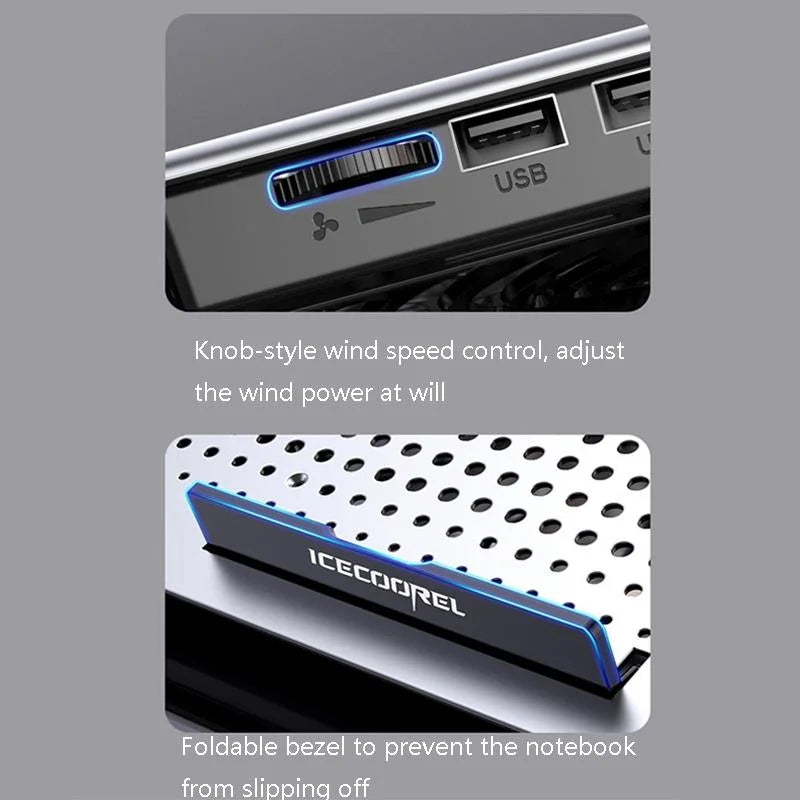 Space Silver Silent Laptop Cooler-1964932314702155780