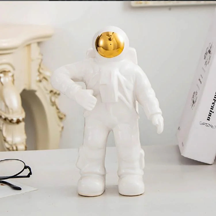 Spacewalker Ceramic Vase with Dried Flowers - Tabletop