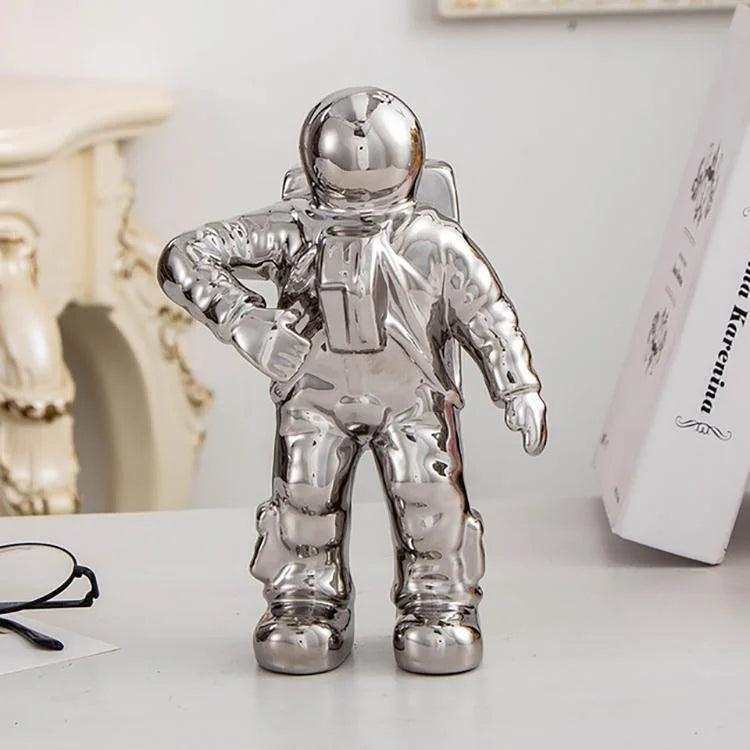 Spacewalker Ceramic Vase with Dried Flowers - Tabletop