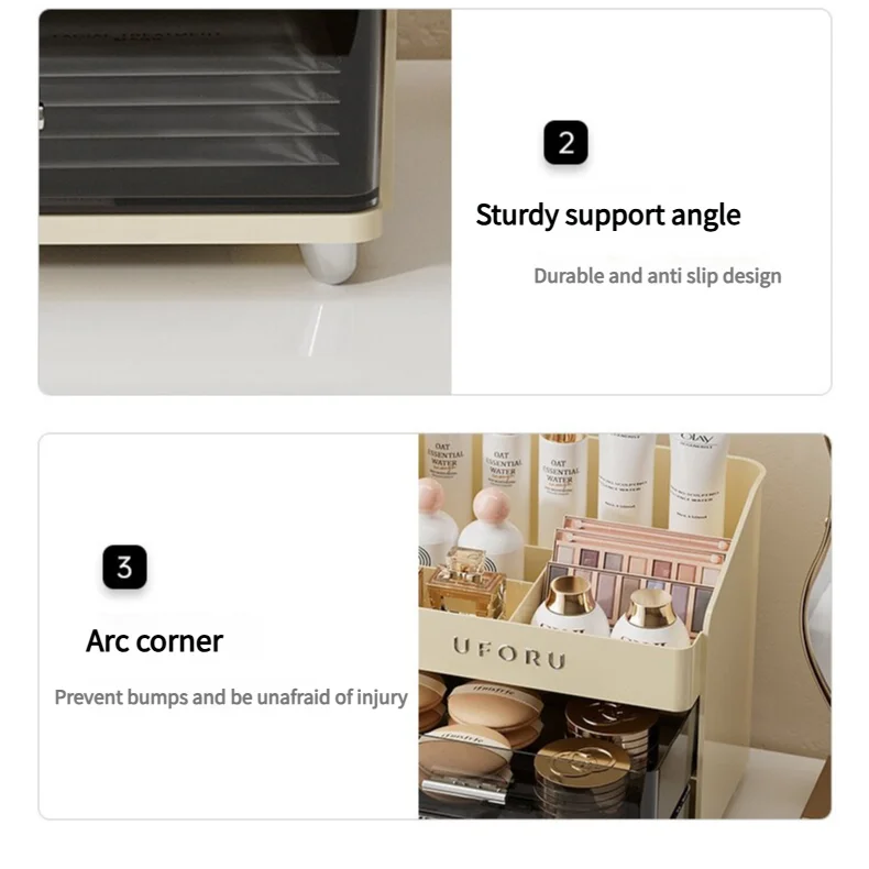 Spacious Cosmetic Organizer - Multi-Functional Vanity