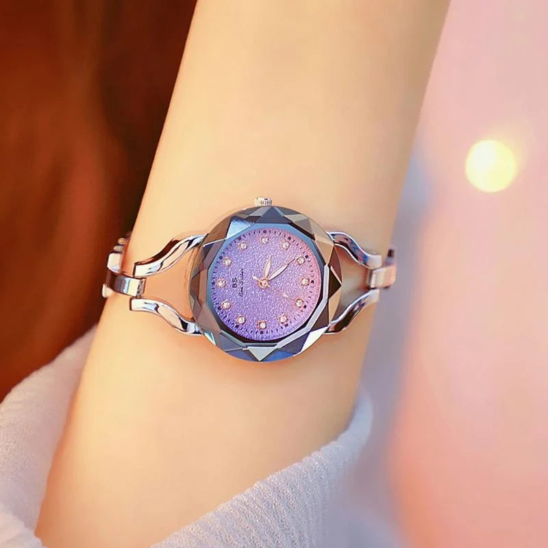 Sparkling Aurora Star Diamond Chain Watch for Women