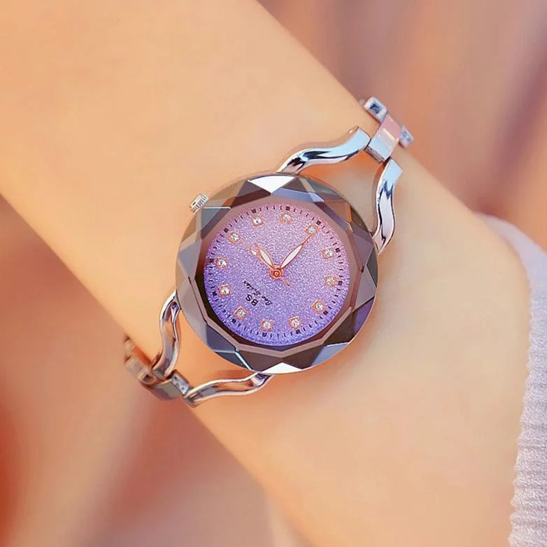 Sparkling Aurora Star Diamond Chain Watch for Women
