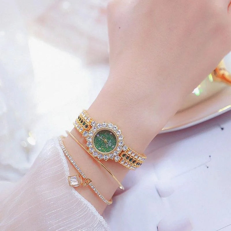 Sparkling Diamond Chain Watch for Women - Full of Elegance