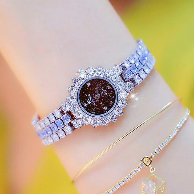 Sparkling Diamond Chain Watch for Women - Full of Elegance