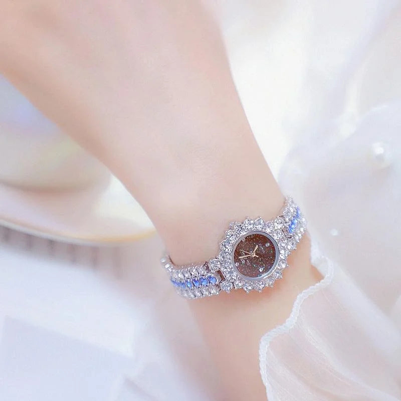 Sparkling Diamond Chain Watch for Women - Full of Elegance