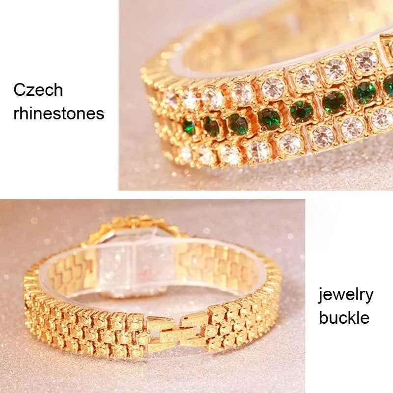 Sparkling Diamond Chain Watch for Women - Full of Elegance