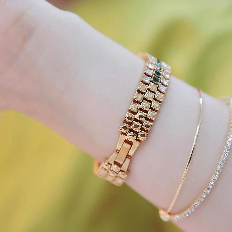 Sparkling Diamond Chain Watch for Women - Full of Elegance