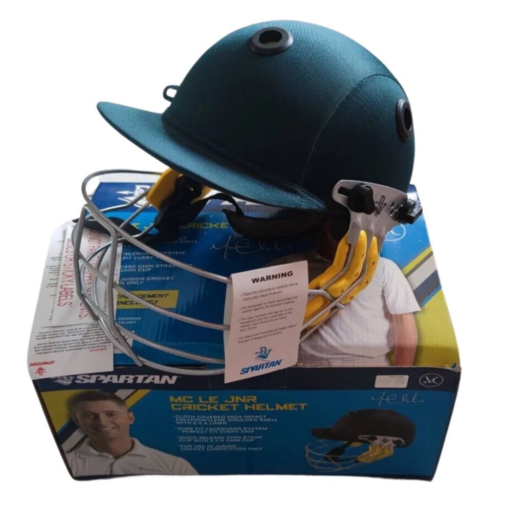 Spartan MC LE Jnr Junior Cricket Helmet Youth Large - Green