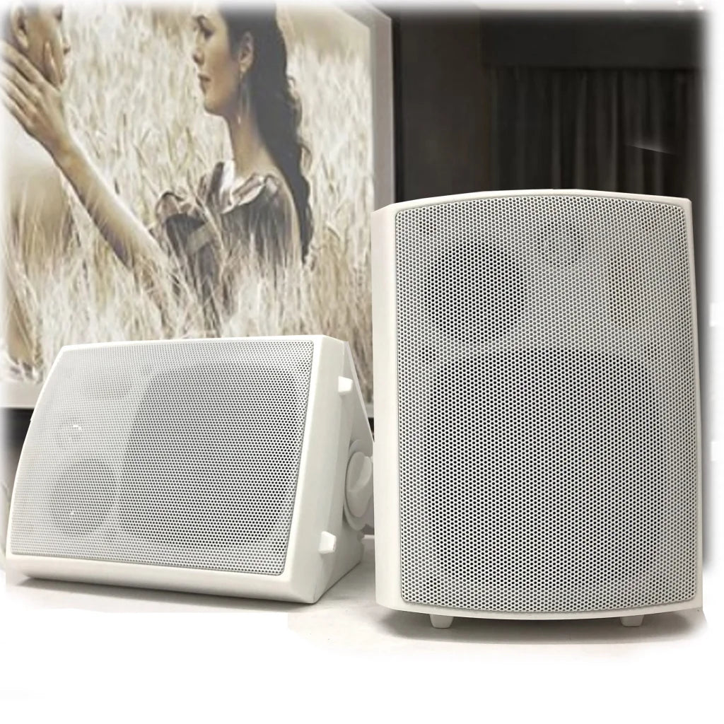Speaker Pair 3-Way 4’’ Bookshelf Indoor Outdoor