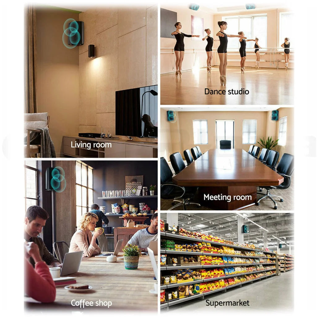 Speaker Pair 3-Way 4’’ Bookshelf Indoor Outdoor