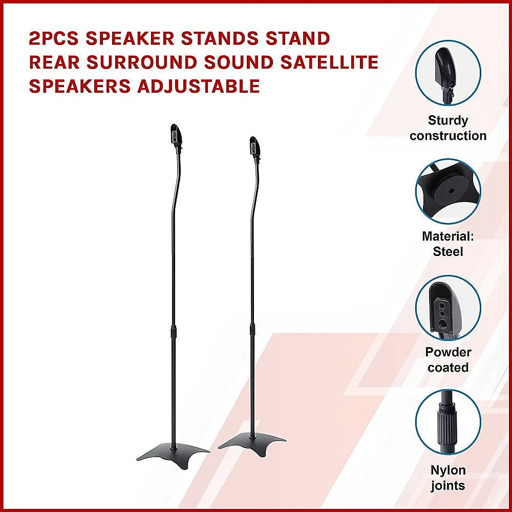 Speaker Stands Adjustable Rear Surround Sound Satellite