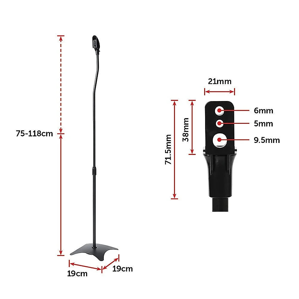 Speaker Stands Adjustable Rear Surround Sound Satellite