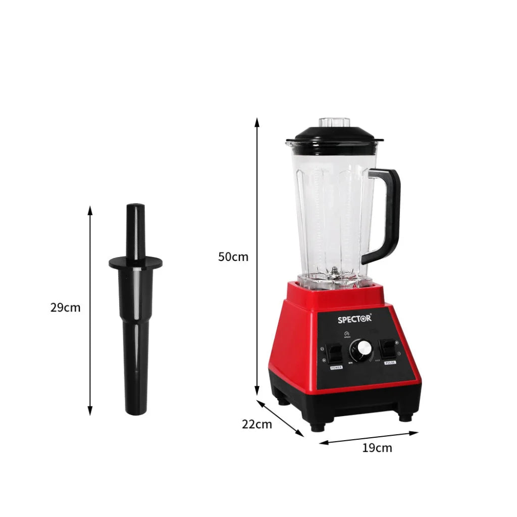 Spector 2L Commercial Blender Mixer Red 435
