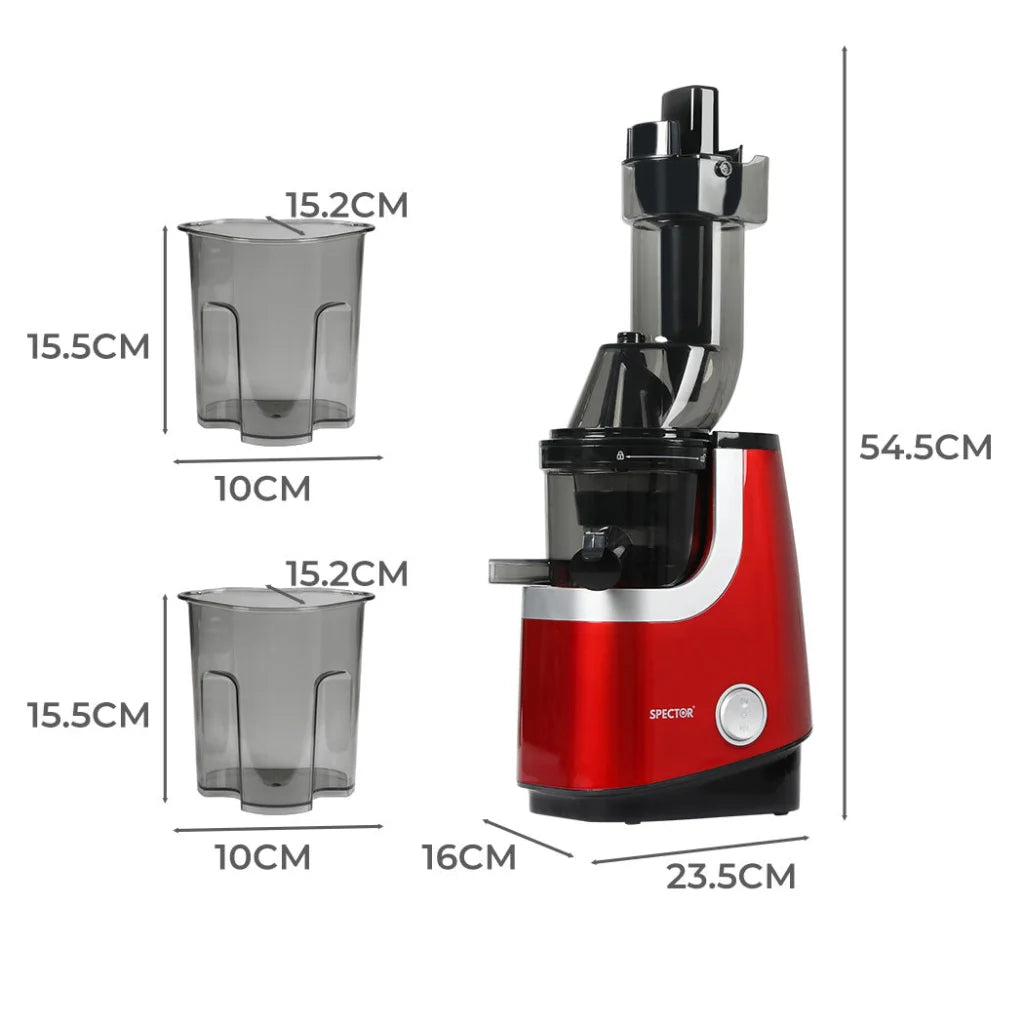 Spector Cold Press Slow Juicer Whole Red-1973193896368410626