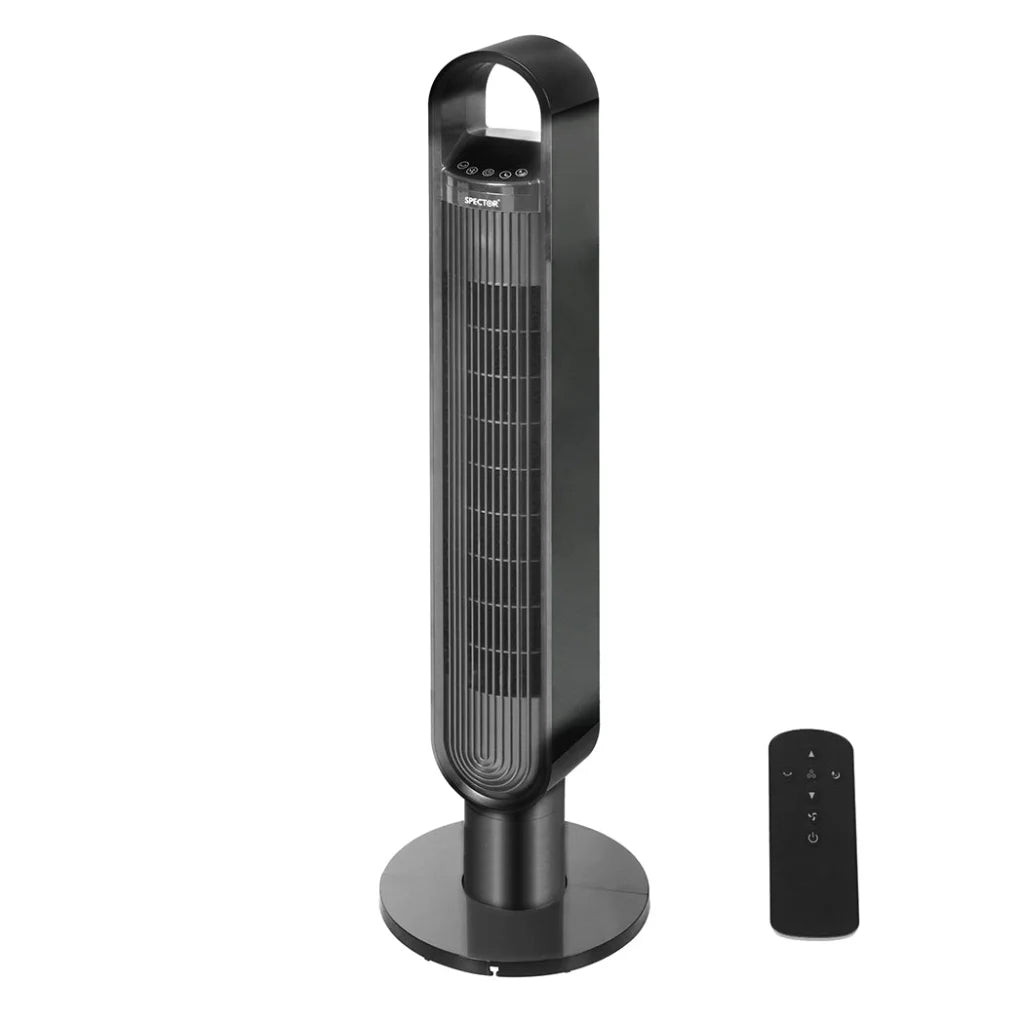 Spector Portable Bladeless Tower Fan Black-1973193856157618176