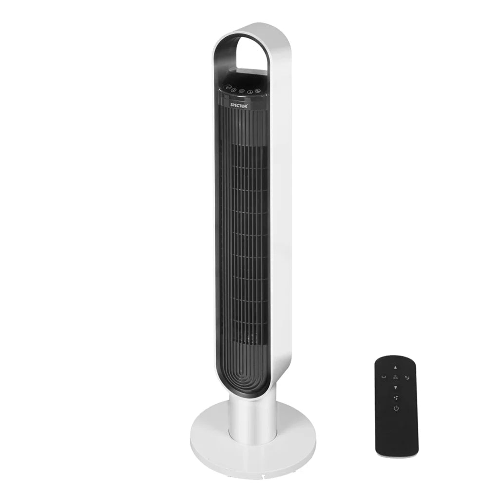 Spector Tower Fan Portable Oscillating White-1973193856379916288