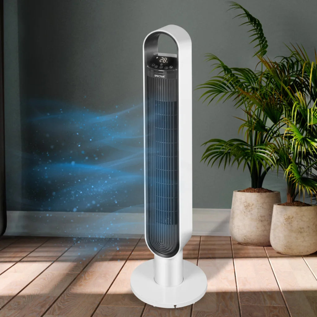 Spector Tower Fan Portable Oscillating White-1973193856379916294