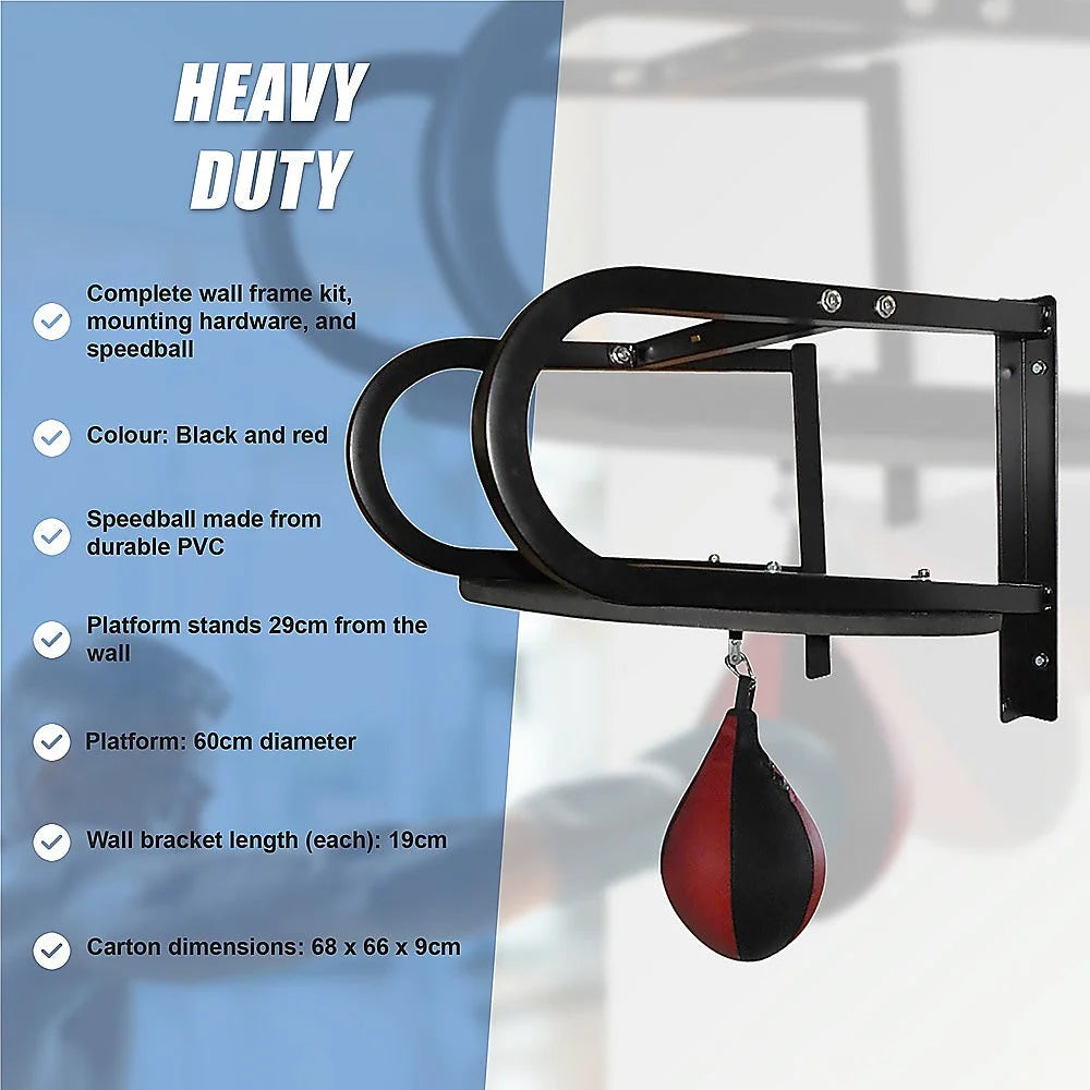 Speedball Boxing Punching Bag with Wall Frame - Fitness