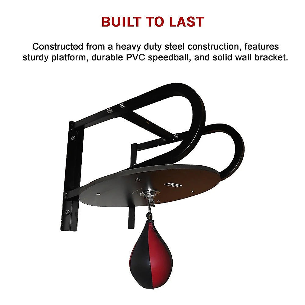 Speedball Boxing Punching Bag with Wall Frame - Fitness