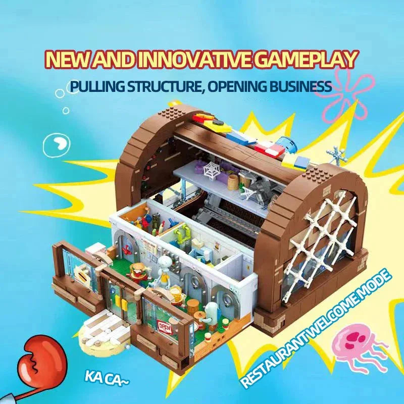 Spongebob Krusty Krab Building Blocks Toy Set - Baby & Kids