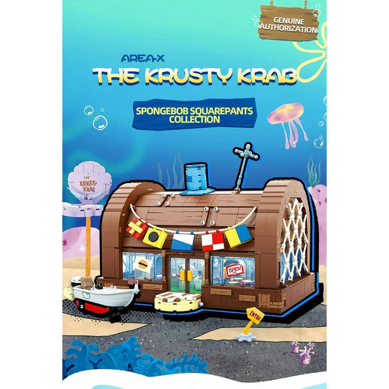 Spongebob Krusty Krab Building Blocks Toy Set - Baby & Kids