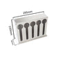 Spoon Utensil Holder Storage Rack Premium Stainless Steel Buffet Restaurant - 5 Holes