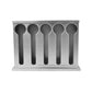 Spoon Utensil Holder Storage Rack Premium Stainless Steel Buffet Restaurant - 5 Holes
