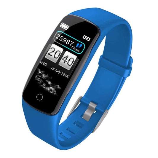 Sport Monitor Wrist Touch Fitness Tracker Smart Watch - Blue - Premium